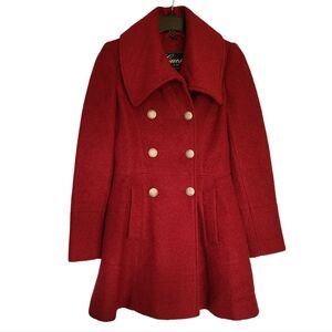Guess Red Double-Breasted Coat